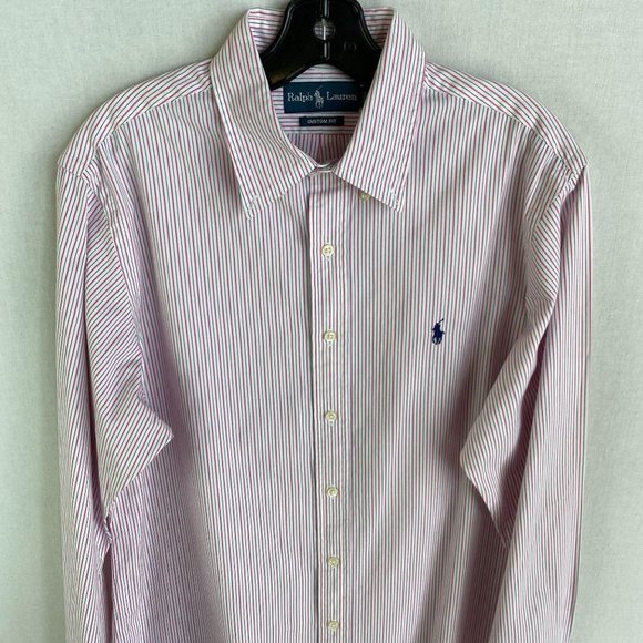 RALPH LAUREN Pink Stripe Shirt - Picture 4 of 7